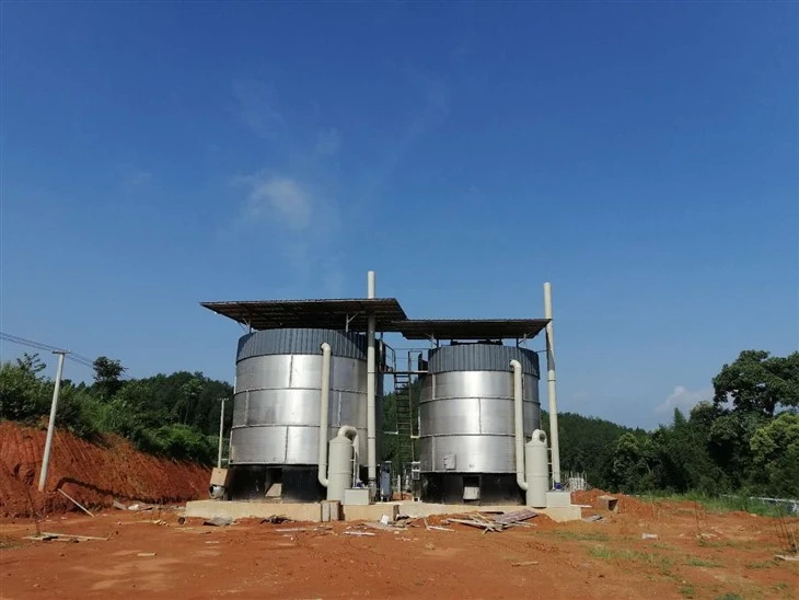 Tanque de fermentação de fertilizante orgânico Tanque de compostagem de resíduos animais Tanque de fermentação de esterco animal